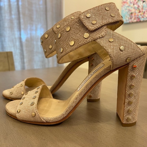 Jimmy Choo Studded block heel sandals - Picture 3 of 5
